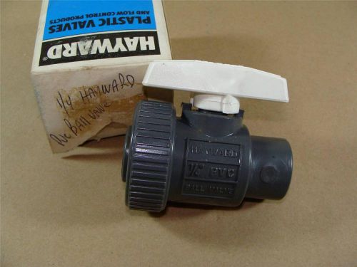 NEW HAYWARD BV10025T 1/4&#034; NPT PVC SINGLE ENTRY TYPE BALL VALVE W/ THREADED ENDS