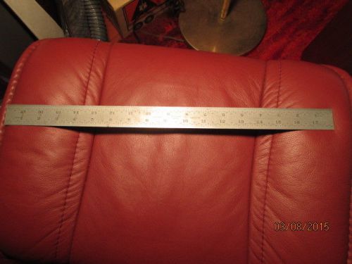 MACHINIST LATHE MILL Machinist Steel 18&#034; Lufkin Rule Ruler Scale