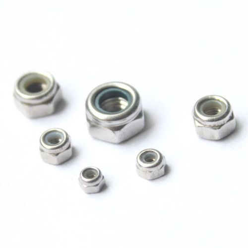 Stainless Steel Self-Locking Hex Nuts Nylon Lock Nuts M2 M2.5 M3 M4 M5 M6  Kit