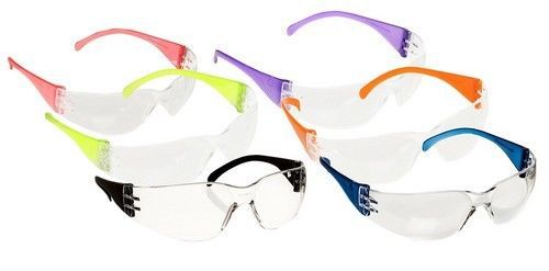 Safety Glasses Intruder Multi Color Clear Lens 12/box