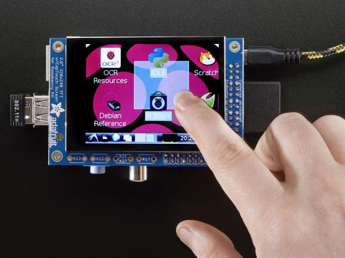 Adafruit PiTFT 320x240 2.8&#034; TFT+Touchscreen Capacitive LCD Display Raspberry Pi