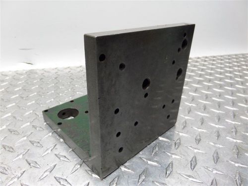 DRILL PRESS ANGLE PLATE 5-15/16&#034; x 5-7/8&#034; x 5-7/8&#034; x 5/8&#034; THICK