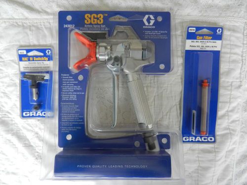 Graco SG3 AIRLESS SPRAY GUN *W/EXTRA 415 SPRAY TIP AND 100 MESH FILTER - NEW!