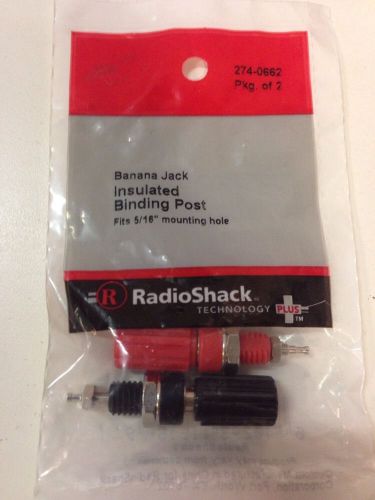 Banana Jack Insulated Binding Post #274-0662 By RadioShack