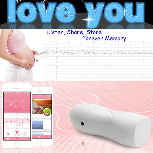 New Pocket Fetal Doppler Probe Baby Prenatal Heart Beat Monitor 2.5Mhz CE&amp;FDA