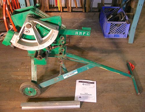 GREENLEE MODEL No. 1818, MECHANICAL CONDUIT BENDER WITH 2&#034; EMT SHOE &amp; BAR ONLY