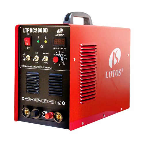 Ltpdc2000d dual voltage (110/220v) 50a pilot arc plasma cutter 200a tig/stick for sale