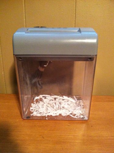 Fellowes Shredmate Desk Top Mini Paper Shredder. Electric. Works GREAT. CLEAR.