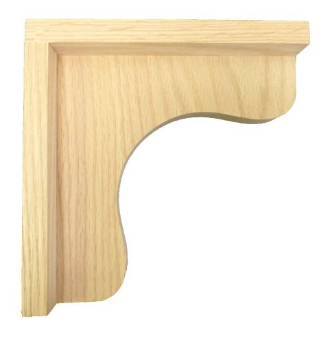 Corbel Bar Bracket Stain-Grade Wood- Cherry Shelf Support 9X9X2.5&#034;