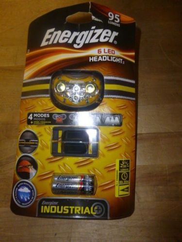 New ENERGIZER INDUSTRIAL 4 Mode 6 LED 95 Lumens Headlight / Flashlight HDL33AINE