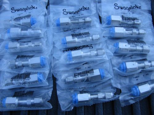 Lot of 15 SWAGELOK FACE SEAL FITTING 1/4&#034; MODEL SS-4-WVCR-6-400