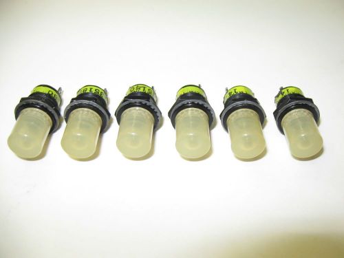 (6) Vintage Marco 14.35180 Panel Mount Indicator Lights Steampunk