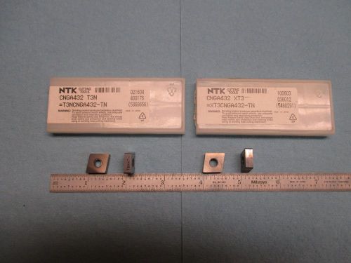 2PCS NTK CNGA 432 T3N &amp; 2PCS XT3 CERAMIC INSERTS METALWORKING CUTTING TOOLING