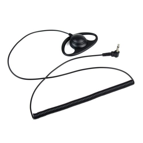 3.5mm Jack Listen Only D Shape Earpiece for ICOM Yaesu Motorola XPR6350 Radio