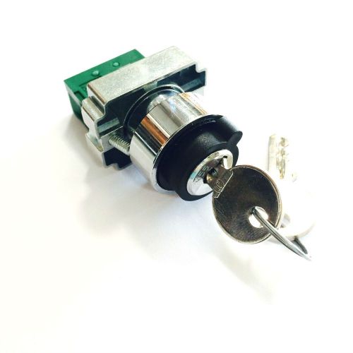 Rcb2-bg091 - shamrock 3 position key switch assembly, stay put,chrome,center pos for sale