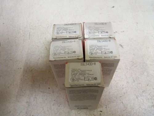 LOT OF 5 PASS &amp; SEYMOUR IGL1430-R