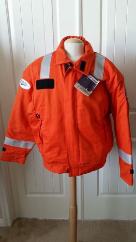 Mens Westex Flame Resistant Orange Welders  XL 46 48 Coat