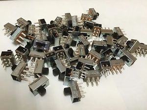 50 Pcs 2 Position Vertical Slide Switch 3A/125V AC NEW