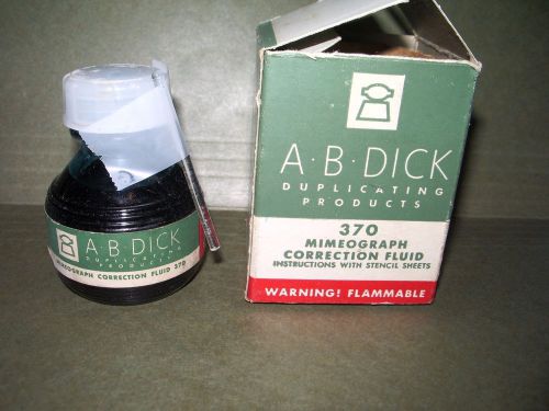 A B DICK CORRECTION FLUID  1 oz UNUSED IN BOX