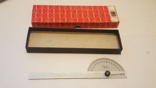 STARRETT NO.19 Steel Protractor, Round, 6 C19