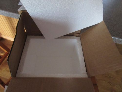 10 x 8 x 8 styrofoam lined shipping boxes  great for fragile item shipping!! for sale