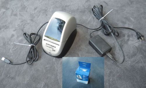 Dymo 320 LabelWriter Thermal Printer COMPLETE W Adapter USB Cable DISK Paper Too