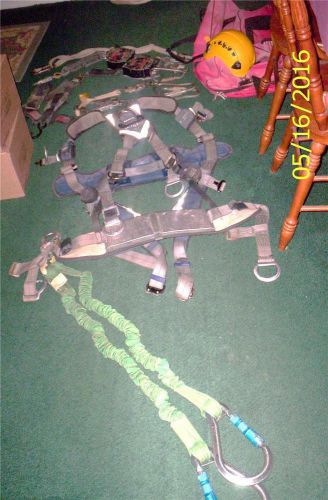 LOT/16 ITEMS~TOWER/TREE CLIMBING GEAR*SEAT HARNESS~EXOFIT NEX~SAFETY HELMET