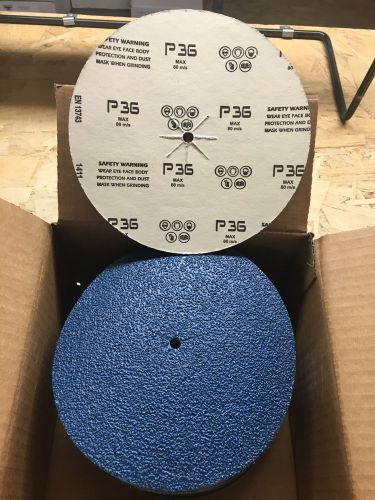 7&#034; X 5/16&#034; Floor Sanding Edger Discs Zirconia 36 Grit (50 Pieces)