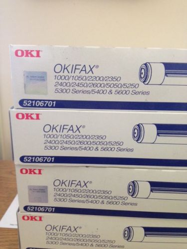 LOT 5 NEW OKI OKIFAX 52106701 BLACK TONER CATRIDGES 5300/5400/5600/5250/5050