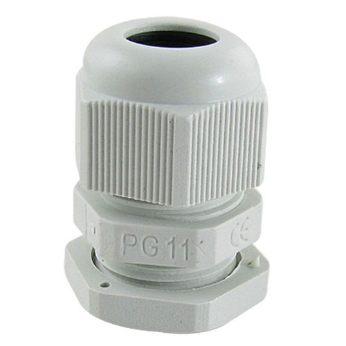 10 Pcs White Plastic PG11 Waterproof Cable Glands Connectors