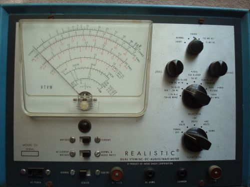 Realistic Model 101 VTVM (Vacuum Tube Volt Meter)