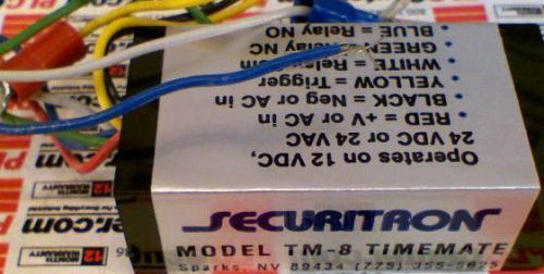 Securitron tm-8 timemate ultramini release hold adjustable 12/24v timer spdt 2a for sale