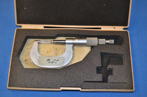 Mitutoyo 0-1&#034; Carbide Blade Micrometer Model 122-135 .0001&#034; ~Make Offer~ *FS*