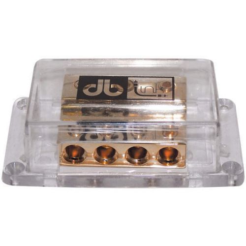 Db Link GB01 Ground Block Dual 0 Gauge/Single 2 Gauge Inputs/Six 4 Gauge Outputs