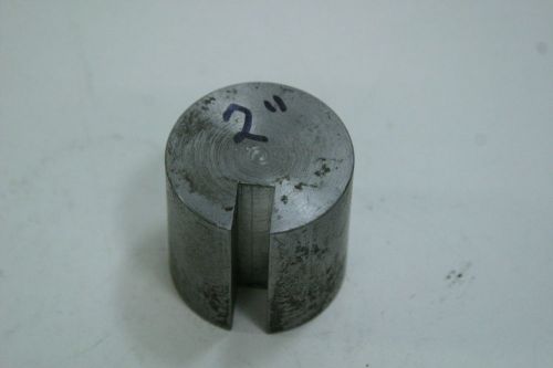 Keyway Broach Bushing 2&#034; Dia. 3/8&#034; slot .597 Deep 2&#034; OAL