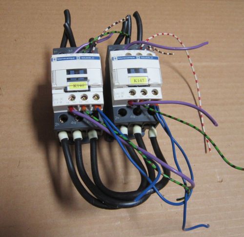 QTY.2 TELEMECANIQUE SQUARE D LC1D25 BL CONTACTORS