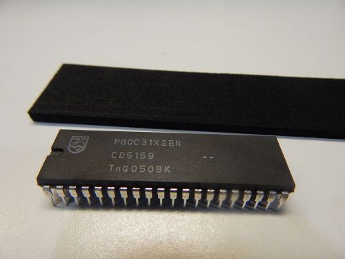 PHILIPS P80C31X2BN 8 BIT MICROCONTROLLER 40 PIN DIP IC NEW