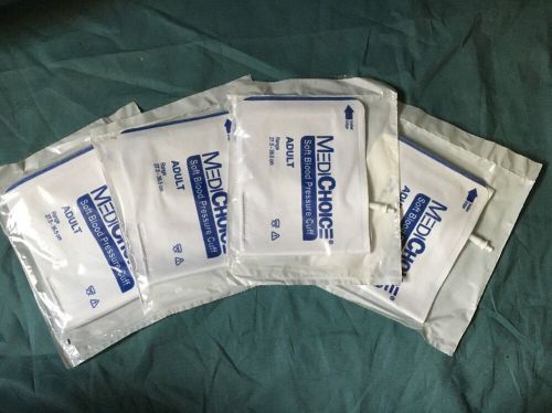 Welch Allyn MediChoice Soft Blood Pressure Cuff- Adult REF #6783M39048 Lot Of 4*