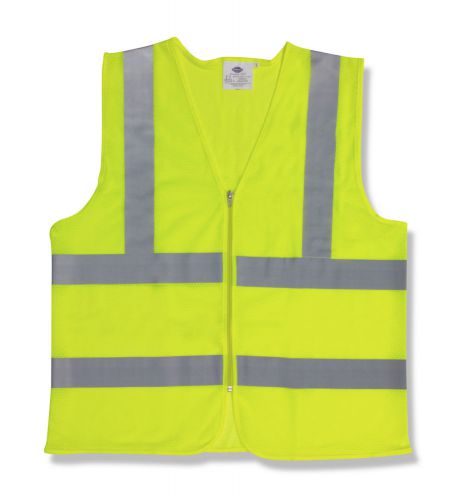 LARGE ANSI CLASS 2 HIGH VISIBILITY SAFETY VEST LIME VZ 241CS