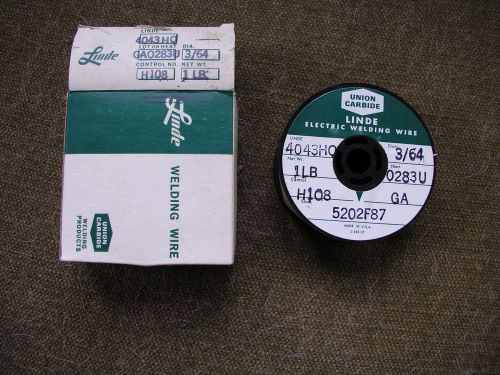 Aluminum Welding Wire  3/64&#034; 4043 Linde 1 pound spool