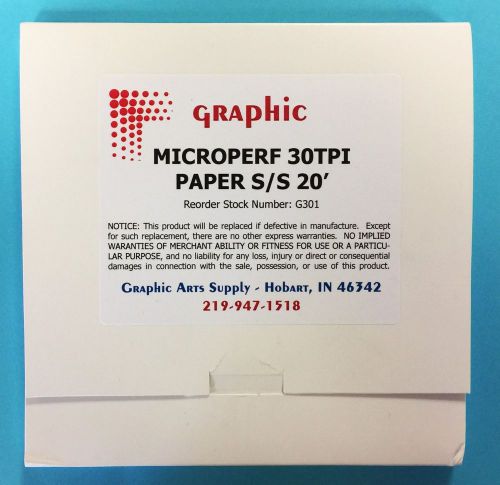 MICROPERF 30 TOOTH OFFSET PERFORATING RULE - BOYD LOW COST ALTERNATIVE! 20&#039; ROLL