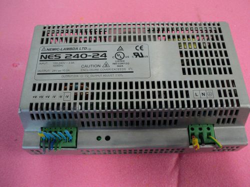 NEMIC LAMBDA NES 240-24 100-240v 3.9a 24v-10a Industrial Power Supply