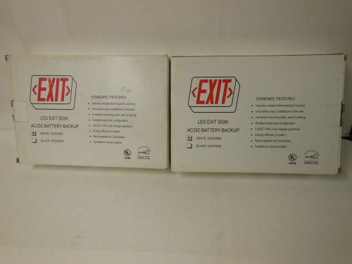 NEW CHLORIDE MODEL ERB LED RED EXIT SIGN SELF POWERED WHITE HOUSING