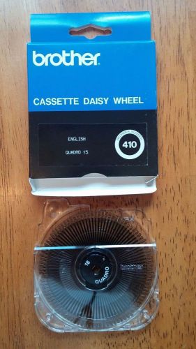 BROTHER CASSETTE DAISY WHEEL - 410 Quadro - NIB!