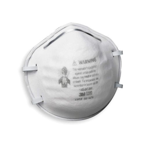 3M 8200 Disposable Respirator, N95, PK 20, NEW, FREE SHIPPING, @3B@