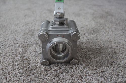 1-1/2&#034; KITZ Stainless Steel Ball Valve AKU3TFZM