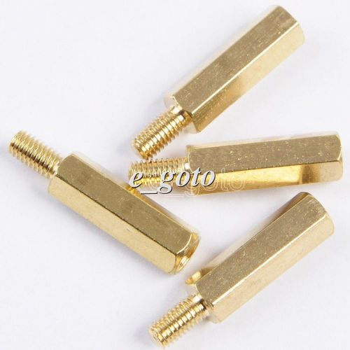 25pcs m3 male 6mm x m3 female 15mm m3 15+6 brass standoff spacer for sale