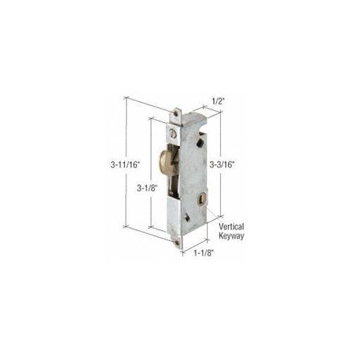 1/2&#034; Wide Square End Face Plate Mortise Lock 3-11/16&#034; Screw Holes for W &amp; F