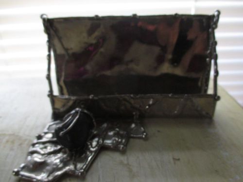 Handmade Nickle Silver Black Onyx Buisiness Card Holder