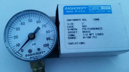 NEW Ashcroft 20w1005ph 02L 100 PSI